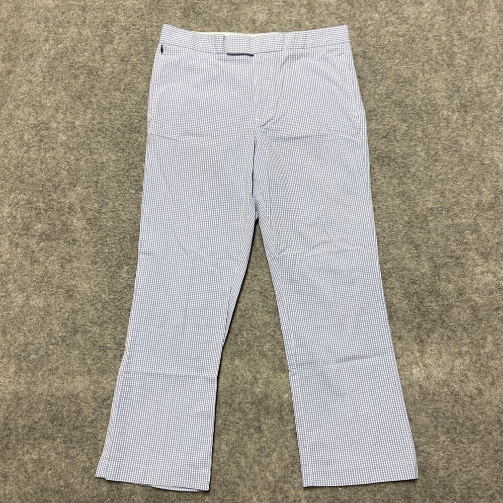 Polo Jeans Co. Ralph Lauren Pants‎ Women's Size 10 Blue Gingham Checkered Plaid